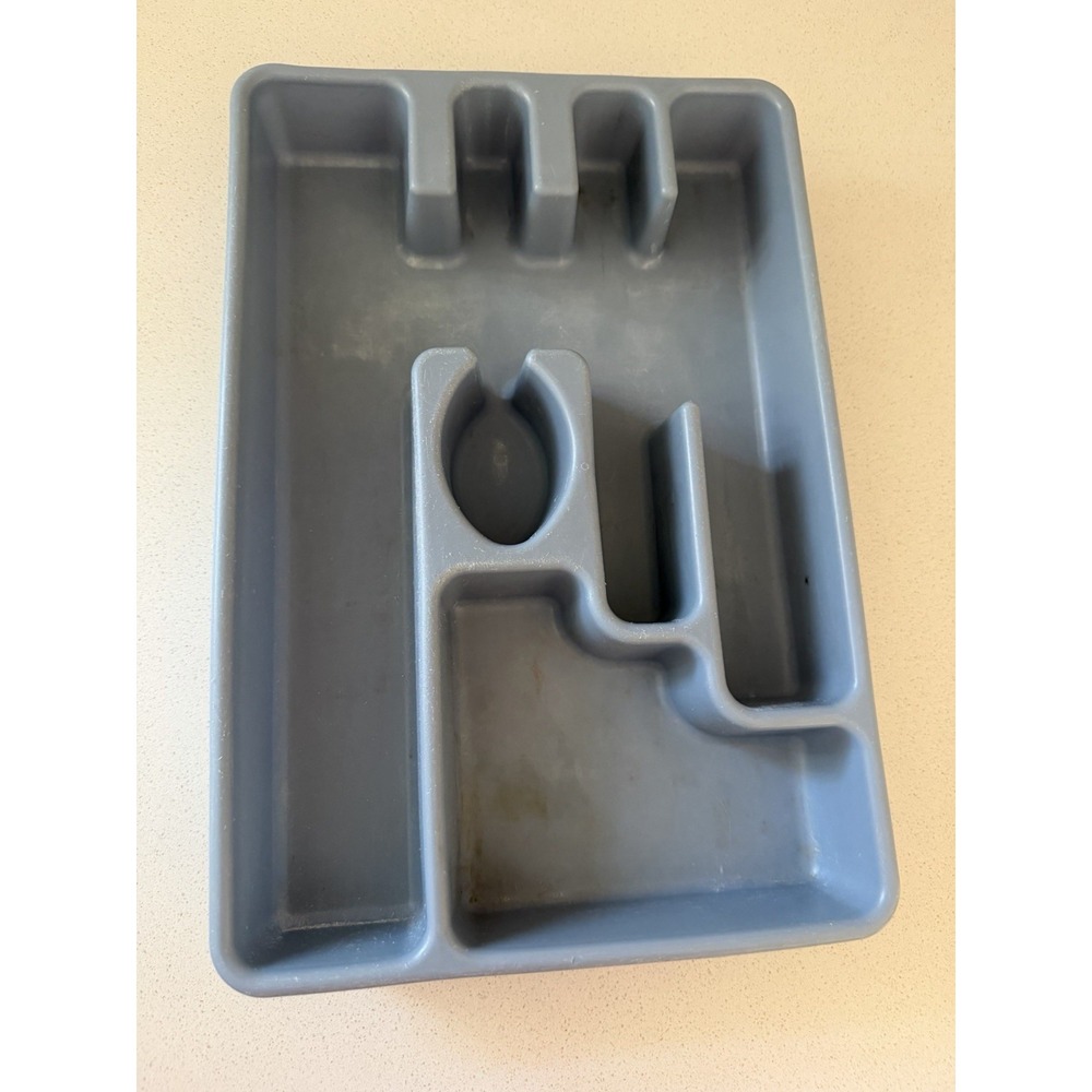 Vintage Rubbermaid Silverware Tray #2921 Blue